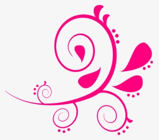Vector Flower Swirls Ornaments Png - Rosa Vetor Png, Transparent Png, Free Download