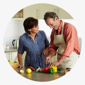 Middle Aged Couple Cooking, HD Png Download, Free Download