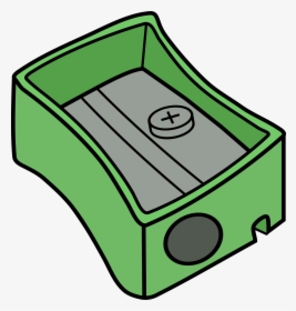 Green Pencil Sharpener - Sharpener Clipart Black And White, HD Png Download, Free Download