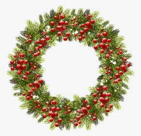 Thumb Image - Christmas Wreath Png Holly, Transparent Png, Free Download