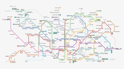 Mapa Do Metro De Barcelona, HD Png Download, Free Download