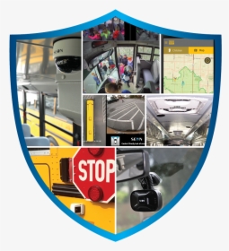 School Bus Shield Image - School Bus Camera Systems, HD Png Download, Free Download