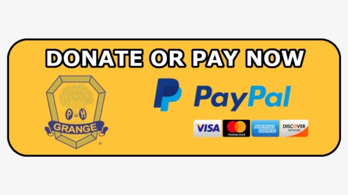 Donate Or Pay Now - National Grange Of The Order Of Patrons, HD Png Download, Free Download