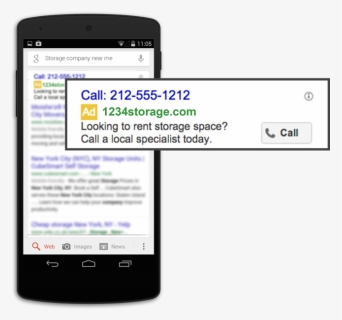 Google Adwords Call Only Ad - Google Adword Call Campaigns, HD Png Download, Free Download
