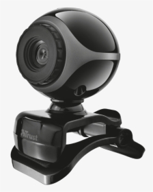 Exis Webcam - Black/silver - Trust Exis Webcam, HD Png Download, Free Download