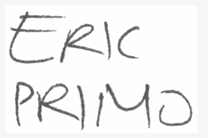 Eric Primo - Handwriting, HD Png Download, Free Download