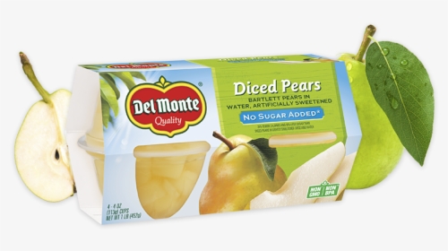 No Sugar Added, Fruit Cup® Snacks - Del Monte Pear Cups, HD Png Download, Free Download
