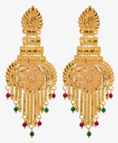 Png Jewellers Earrings Designs - Gold Earrings Traditional Jewellery, Transparent Png, Free Download