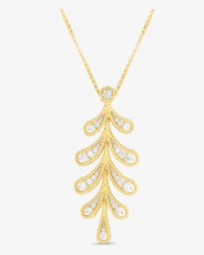 Roberto Coin Byzantine Barocco Diamond Branch Necklace - Pendant, HD Png Download, Free Download