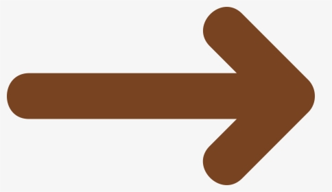Long And Small Design Arrow Right - Brown Arrow Thin Clipart, HD Png Download, Free Download