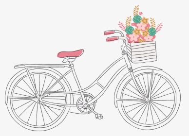 Clip Art Bicicleta Desenho Retro Png - Bike Vintage Vector Png, Transparent Png, Free Download