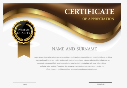 Certificate Png Transparent - Certificate Of Appreciation Png, Png Download, Free Download