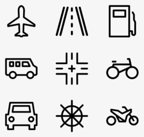 Poi Road Outline - Design Icons Vector, HD Png Download, Free Download