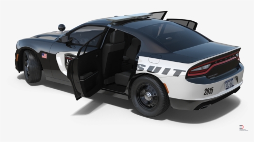 Dodge Charger Police Car Rigged Model Cgstudio - Free Rigged Car 3d Models, HD Png Download, Free Download