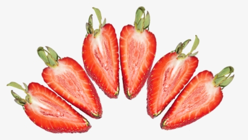 Strawberries, Sliced, Strawberry, Fruits, Fruit - Strawberry Slice Transparent, HD Png Download, Free Download
