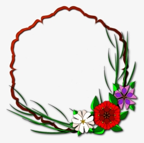 Frame, Flowers, Plant, Spring, Nature, Of Course, Art - กรอบ ดอกไม้ สวย ๆ, HD Png Download, Free Download