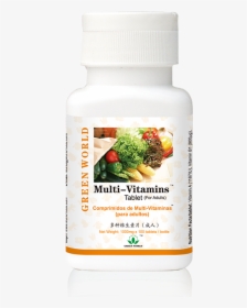 Multi-vitamin Tablets - Green World Multivitamins Tablets, HD Png Download, Free Download