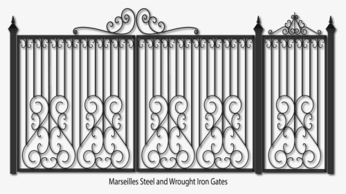 Wrought Iron Png - Iron Gate Design Png, Transparent Png, Free Download
