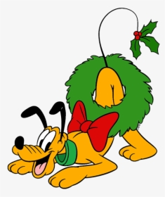 Mickey And Friends Christmas Clip Art - Pluto Christmas Coloring Pages, HD Png Download, Free Download