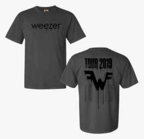 Pigment Drip Tour Tee - Weezer Tour 2019 T Shirt, HD Png Download, Free Download