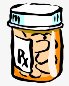Pastillas, Medicina, Médica, Tarro - Transparent Background Pill Bottle Clipart, HD Png Download, Free Download