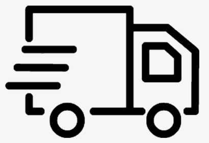 Delivery Truck Png Black And White, Transparent Png, Free Download