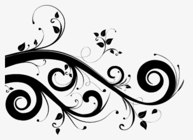 #leafs #black #design #tattoo #beautiful #pretty #unique - Clip Art Flourishes, HD Png Download, Free Download