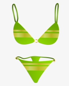 Green Swimsuit Png Clip Art - Transparent Background Bikini Png, Png Download, Free Download