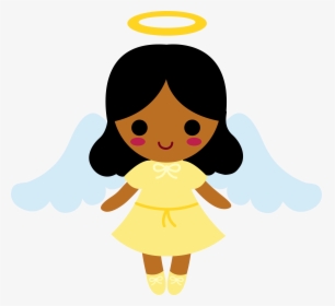 Cartoon African American Angel Png, Transparent Png, Free Download
