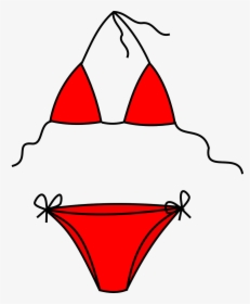 Red Bikini Clipart, HD Png Download, Free Download