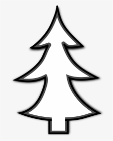 Skinny Christmas Tree Outline, HD Png Download, Free Download