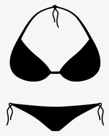 Swimsuit Top,swimsuit Art,lingerie Top,brassiere - Bikini Png Icon, Transparent Png, Free Download