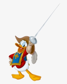 Donald Duck Clipart Donald Duck Clip Art Free Donald - Mickey Donald Goofy The Three Musketeers Donald, HD Png Download, Free Download