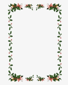 Holly Border Png - Christmas Clip Art Borders, Transparent Png - kindpng