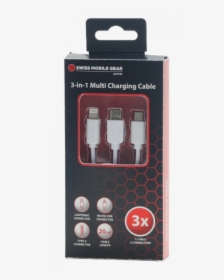 Swiss 3 In 1 Multi Charging Cable Micro Usb Type C - Die Set, HD Png Download, Free Download