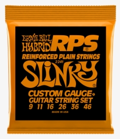 Hybrid Slinky Rps Nickel Wound Electric Guitar Strings - Ernie Ball Pumpkin Spice, HD Png Download, Free Download