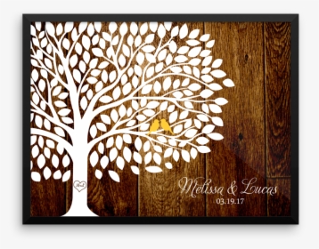 Wedding Guest Book Tree With Leaves, HD Png Download, Free Download