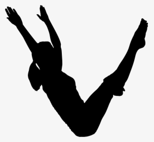 Pilates Yoga Exercise Silhouette - Pilates Silhouette, HD Png Download, Free Download