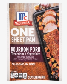 Bourbon Pork Tenderloin & Vegetables - Mccormick One Sheet Pan, HD Png Download, Free Download