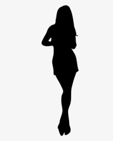Onlinelabels Clip Art - Female Silhouette No Background, HD Png Download, Free Download