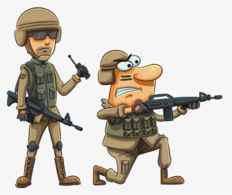 Army Funny Cartoon Png And Album Soloveika - Imagenes De Soldados Animados, Transparent Png, Free Download