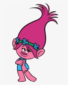 Trolls Png Poppy Pink Cute - Trolls Poppy Coloring Page, Transparent Png, Free Download