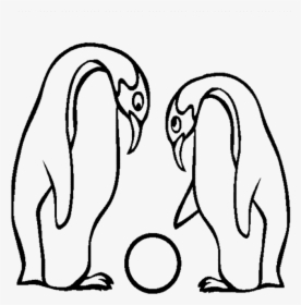 Brave Baby Penguin Coloring Page According Inexpensive - Egg Baby Penguin Drawing, HD Png Download, Free Download