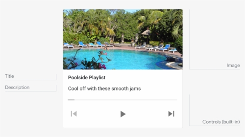 This Media Response Card Features An Image Of A Pool - Swimming Pool, HD Png Download, Free Download