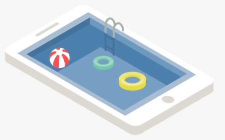 Smartphone, Swimming Pool, Relax, Summer, Swimming - สระ ว่า ย น้ำ Icon, HD Png Download, Free Download