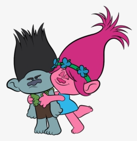 Trolls Png Branch Poppy - Branch And Poppy Coloring Pages, Transparent Png, Free Download