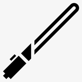 Lightsaber Filled Icon - Lightsaber Pic Black And White, HD Png Download, Free Download