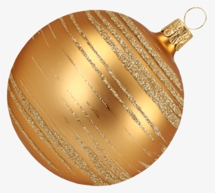 Gold Christmas Ball Toy Png Image - Gold Christmas Ball Transparent Background, Png Download, Free Download
