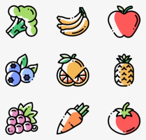Fruits And Vegetables - Elderly Icon Free, HD Png Download, Free Download