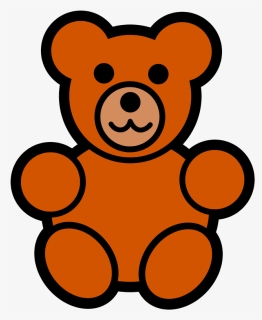 Teddy Bear,carnivoran,snout - Easy Cartoon Teddy Bear, HD Png Download, Free Download